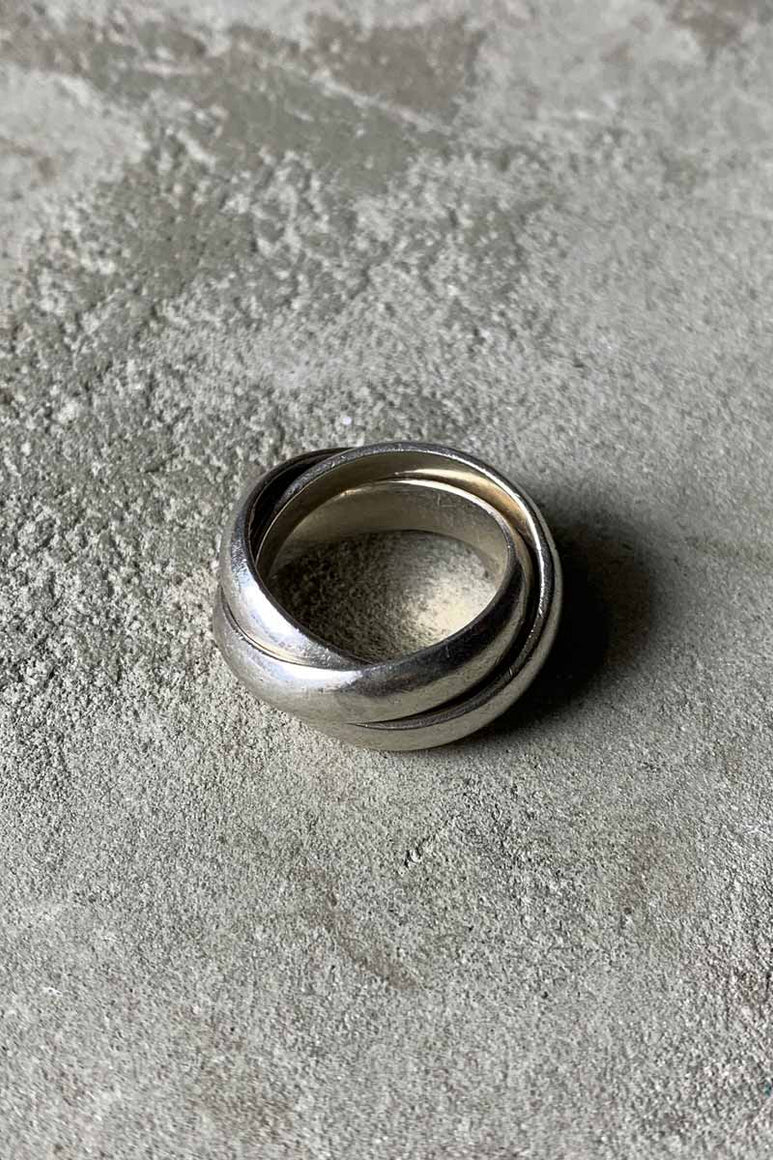 MADE IN MEXICO 925 SILVER 3 RINGS [SIZE: 9号相当 USED]