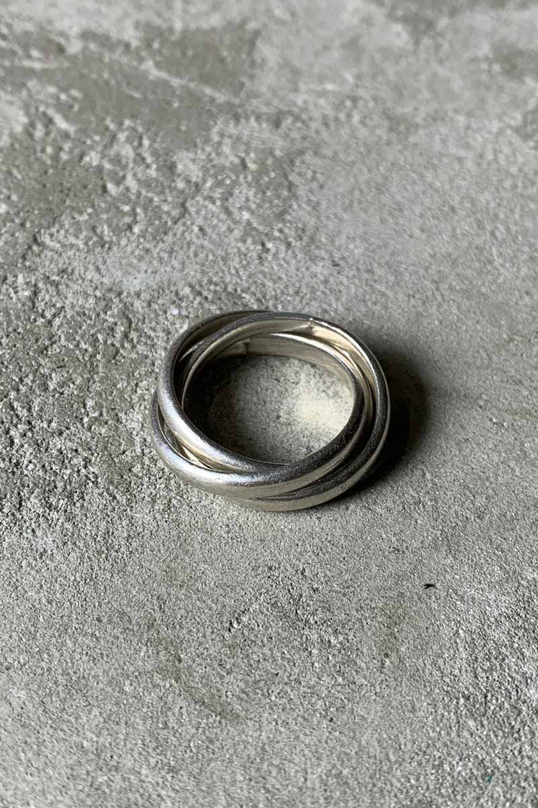 MADE IN MEXICO 925 SILVER 3 RINGS [SIZE: 11.5号相当 USED]