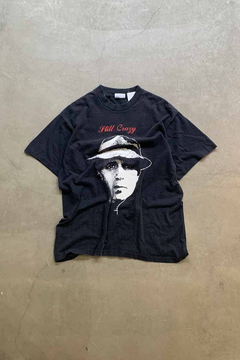 MADE IN USA 90s S/S PAUL SIMON BACK PRINT TOUR MUSIC T-SHIRT / BLACK [SIZE: XL USED]