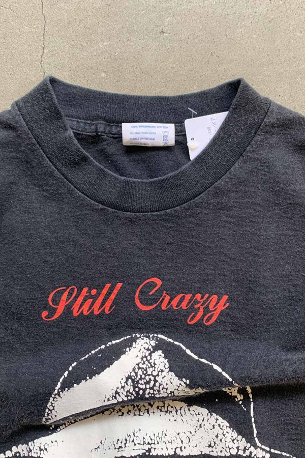 MADE IN USA 90s S/S PAUL SIMON BACK PRINT TOUR MUSIC T-SHIRT / BLACK [SIZE: XL USED]