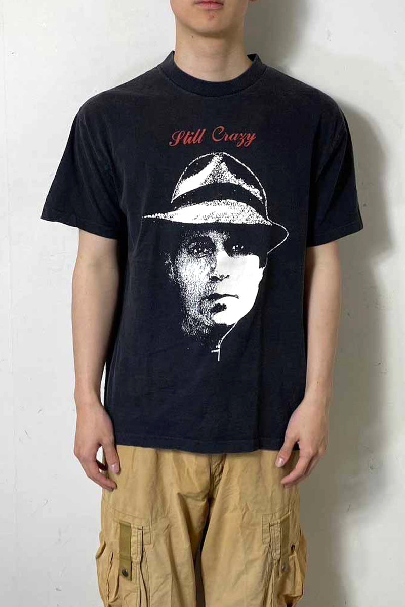 MADE IN USA 90s S/S PAUL SIMON BACK PRINT TOUR MUSIC T-SHIRT / BLACK [SIZE: XL USED]