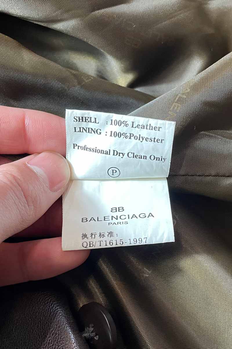 97'S LAMB LEATHER JACKET / BROWN [SIZE: L equivalent USED]