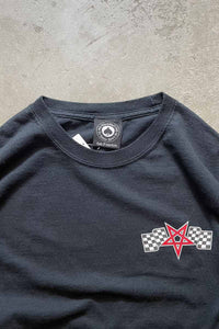 L/S BUCK PRINT T-SHIRT / BLACK [SIZE: M USED]