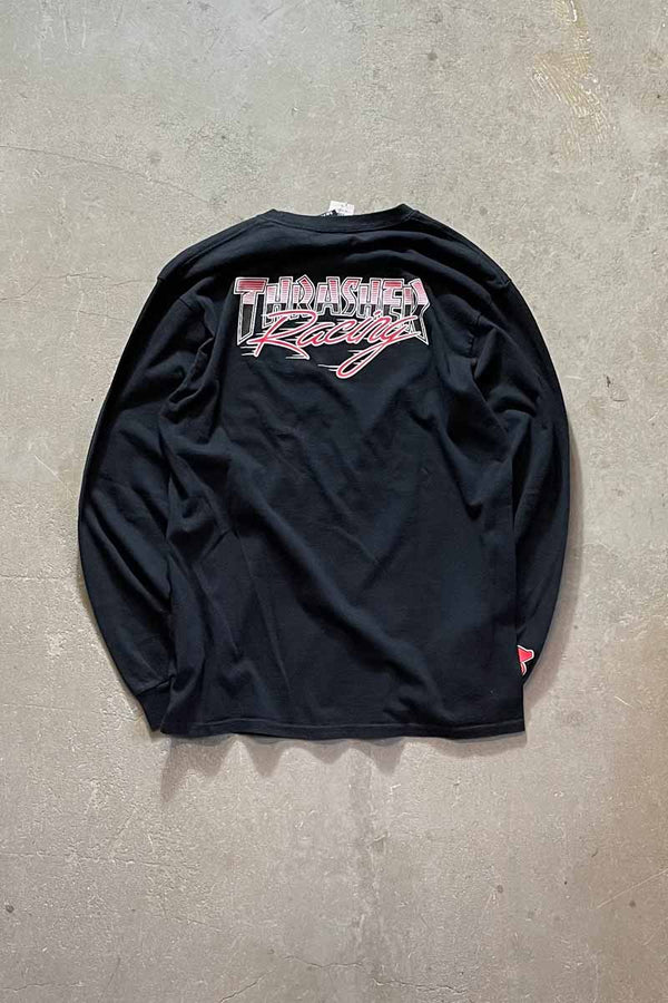 L/S BUCK PRINT T-SHIRT / BLACK [SIZE: M USED]