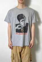 画像をギャラリービューアに読み込む, 00&#39;S SCARFACE PRINT MOVIE T-SHIRT / GRAY [SIZE: L USED]
