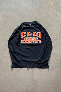MADE IN USA 90'S CLIO L/S TEE SHIRT / BLACK [SIZE: L USED]