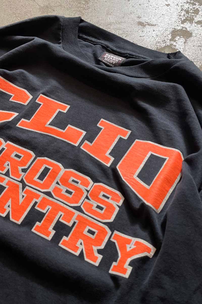 MADE IN USA 90'S CLIO L/S TEE SHIRT / BLACK [SIZE: L USED]