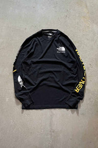 L/S NATIONAL GEOGRAPHIC SLEEVE PRINT TEE SHIRT / BLACK [SIZE: M USED]