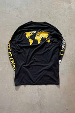 画像をギャラリービューアに読み込む, L/S NATIONAL GEOGRAPHIC SLEEVE PRINT TEE SHIRT / BLACK [SIZE: M USED]
