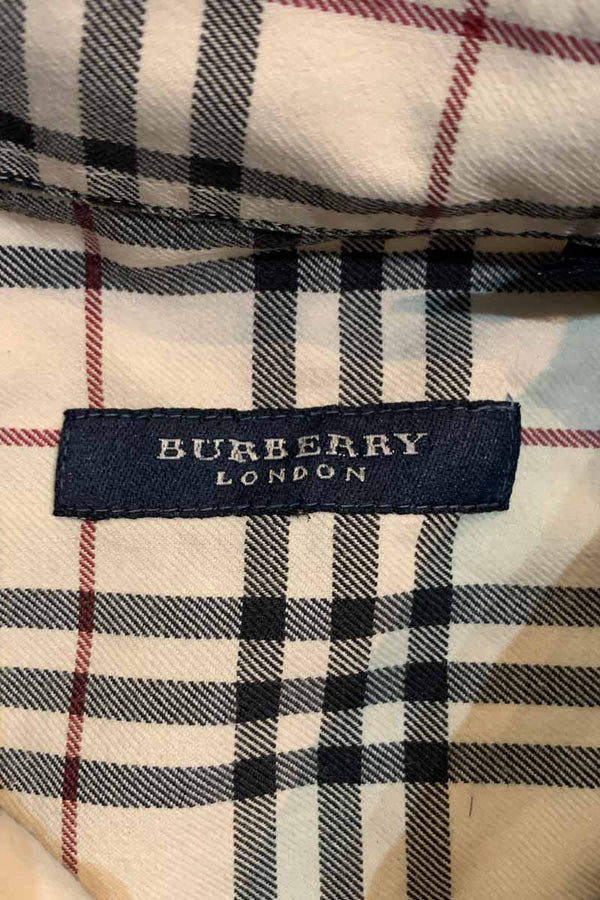 MADE IN ITALY S/S NOVA CHECK SHIRT / BEIGE [SIZE: M USED]
