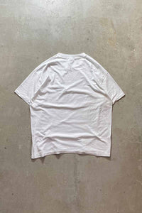 MADE IN USA 90'S NEW FOUNDLAND PRINT ANIMAL T-SHIRT / WHITE [SIZE: XL USED]