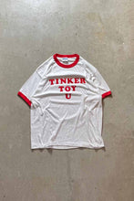 画像をギャラリービューアに読み込む, MADE IN USA 90&#39;S TINKERTOY ADVERTISING RINGER T-SHIRT / WHITE [SIZE: L USED]
