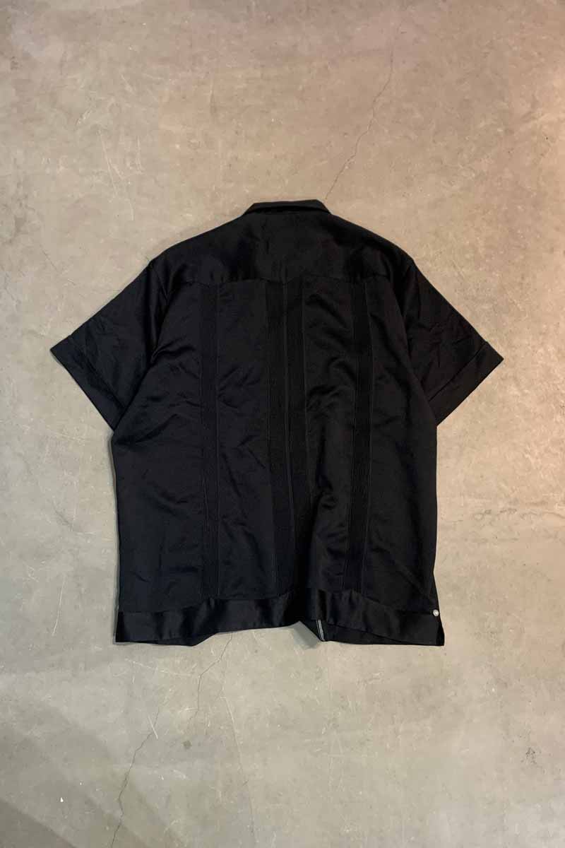 90'S S/S DESIGN CUBA SHIRT / BLACK [SIZE: XL USED]