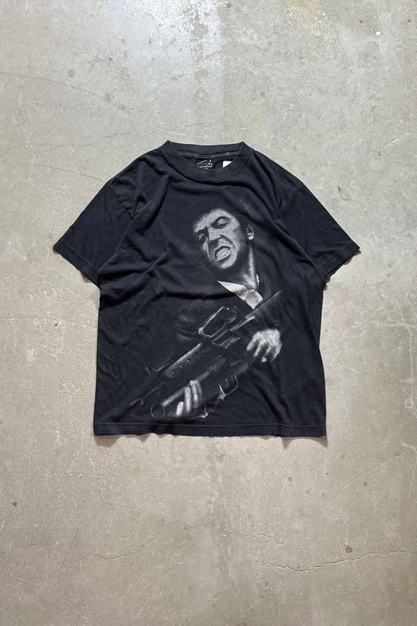 90s S/S SCARFACE T-SHIRT / BLACK [SIZE: M USED]