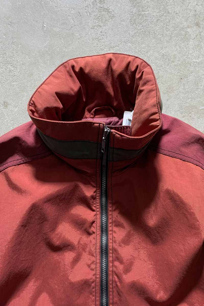 90-00s HALF-ZIP NYLON JACKET / BURGUNDY [SIZE: M USED]