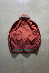 90-00'S HALF-ZIP NYLON JACKET / BURGUNDY  [SIZE: M USED]