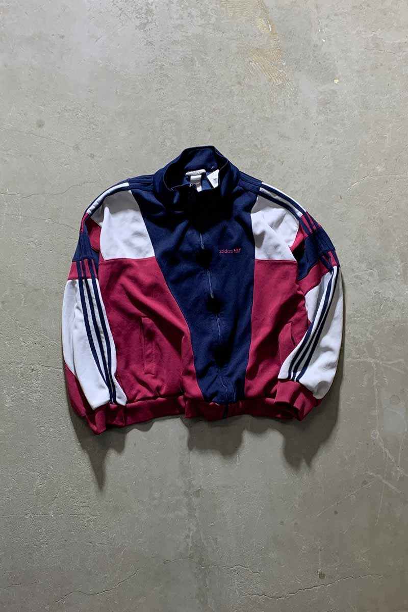 80'S ZIP UP TRACK JACKET / MULTI [SIZE: M USED]