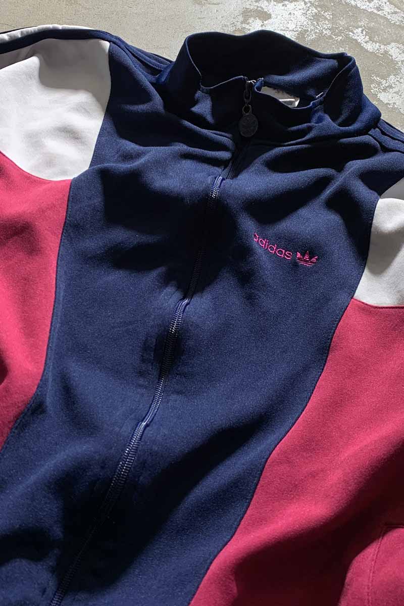 80'S ZIP UP TRACK JACKET / MULTI [SIZE: M USED]