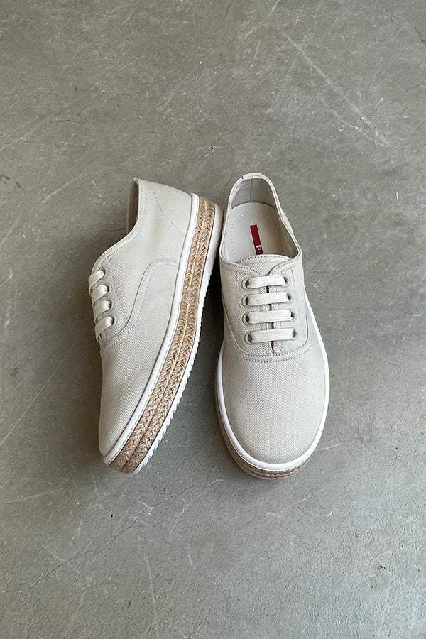 MADE IN ITALY 4E2951 SNEAKERS / BEIGE [SIZE: US7.5 (equivalent to 25.5cm) DEADSTOCK/NOS]