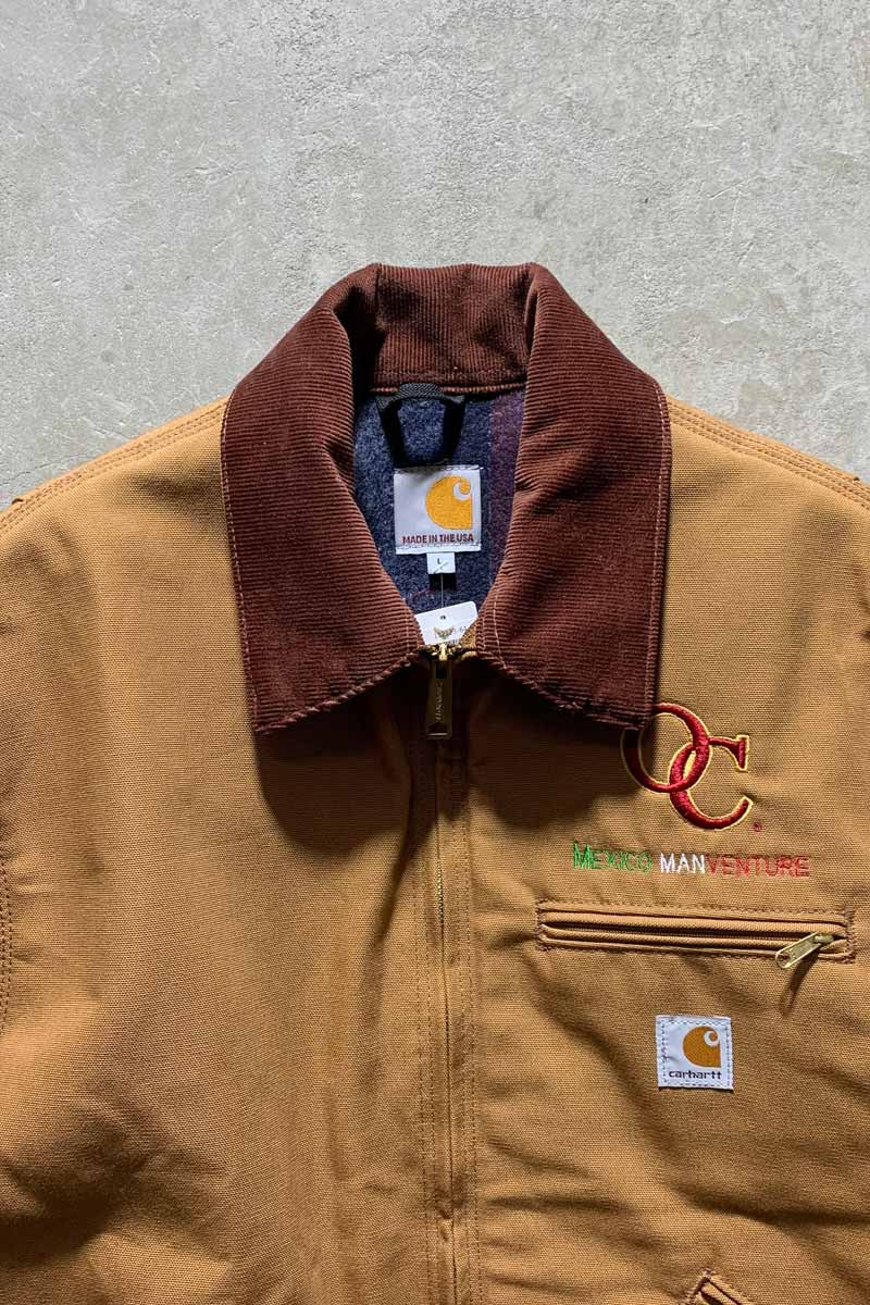 MADE IN USA 90'S DETROIT JACKET WITH BLANKET LINER / BEIGE [SIZE: L USED]