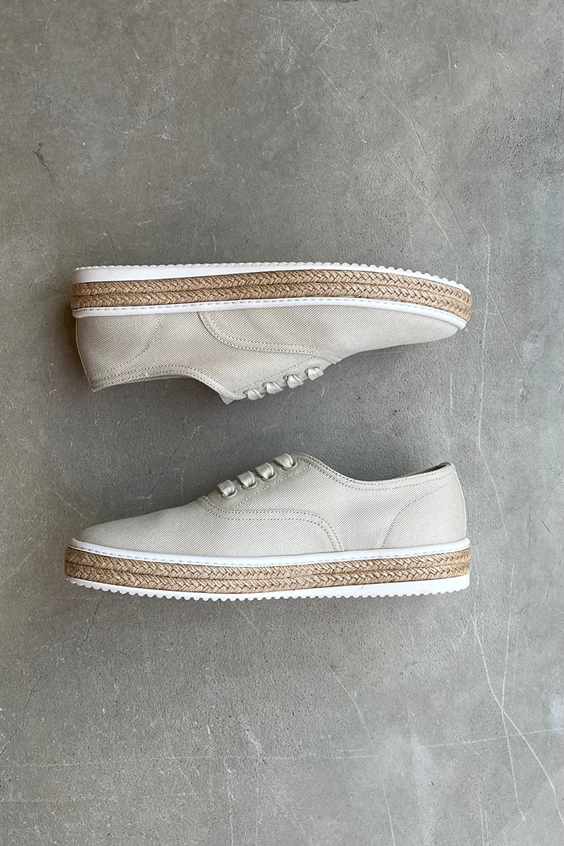 MADE IN ITALY 4E2951 SNEAKERS / BEIGE [SIZE: US7.5 (equivalent to 25.5cm) DEADSTOCK/NOS]