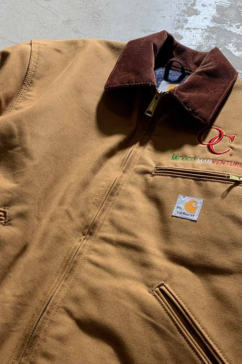 MADE IN USA 90'S DETROIT JACKET WITH BLANKET LINER / BEIGE [SIZE: L USED]
