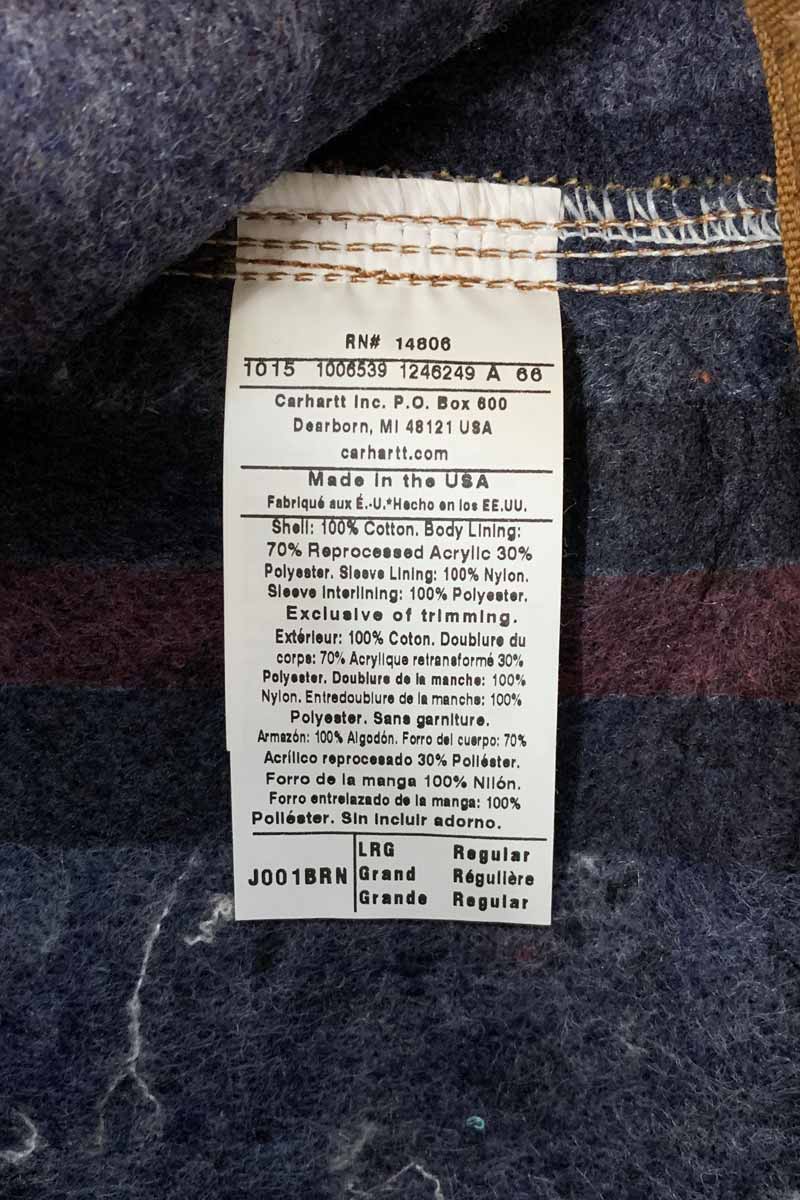 MADE IN USA 90'S DETROIT JACKET WITH BLANKET LINER / BEIGE [SIZE: L USED]