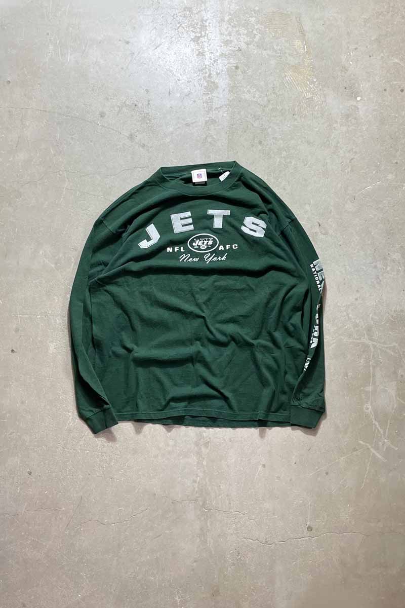 NY JETS L/S TEE SHIRT / GREEN [SIZE: XL USED]