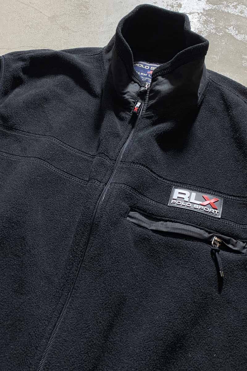 MADE IN USA 90'S FLEECE VEST / BLACK [SIZE: XL USED]