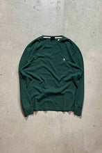 画像をギャラリービューアに読み込む, ONE POINT L/S THERMAL TEE SHIRT / GREEN [SIZE: L USED]
