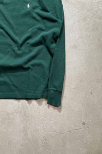 ONE POINT L/S THERMAL TEE SHIRT / GREEN [SIZE: L USED]