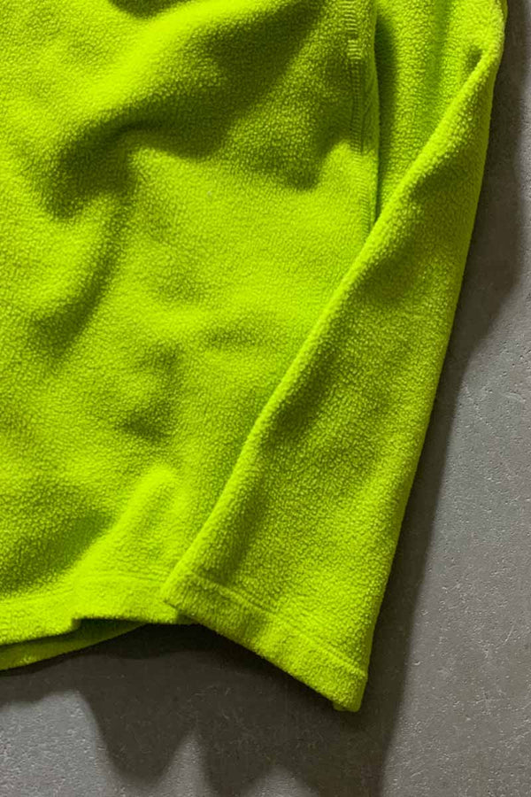 Y2K EARLY 00'S PULLOVER FLEECE / NEON [SIZE: L USED]