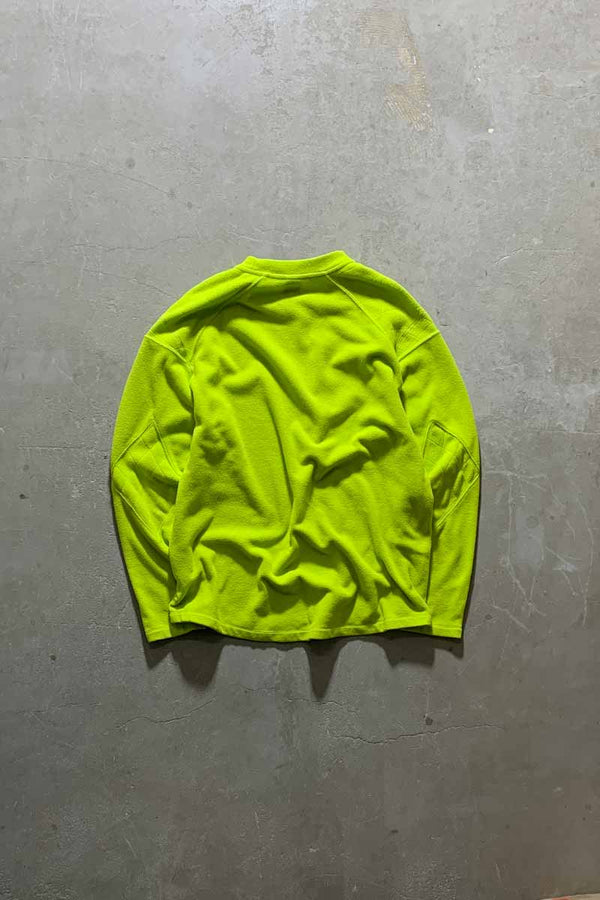 Y2K EARLY 00'S PULLOVER FLEECE / NEON [SIZE: L USED]