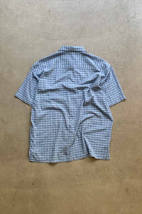 S/S CHECK SHIRT / BLUE [SIZE: L USED]