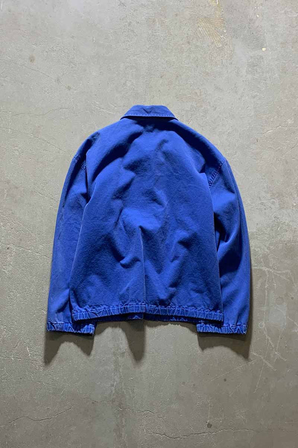80-90s COTTON ZIP UP JACKET / BLUE [SIZE: S USED]