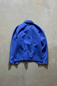 80-90'S COTTON ZIP UP JACKET / BLUE [SIZE: S USED]
