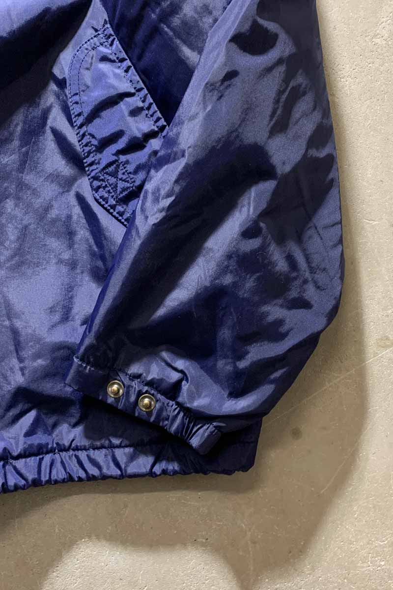 90s HALF-ZIP NYLON MOUNTAIN PARKA / NAVY [SIZE: S USED]