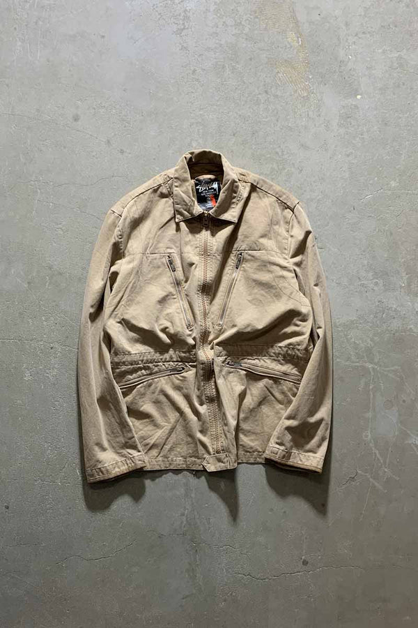 Y2K EARLY 00'S AUTHENTIC GEAR M-69 MILITARY JACKET / BEIGE [SIZE: L DEADSTOCK/NOS]