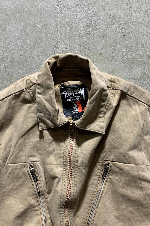 Y2K EARLY 00'S AUTHENTIC GEAR M-69 MILITARY JACKET / BEIGE [SIZE: L DEADSTOCK/NOS]