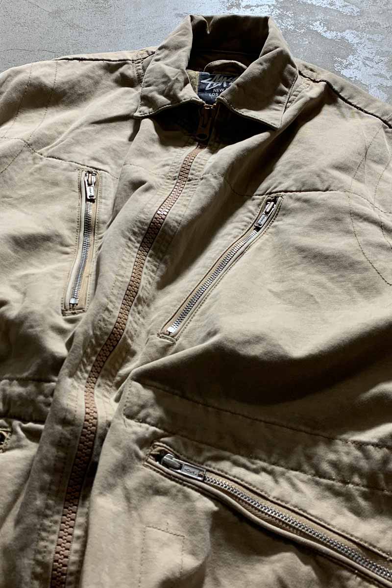 Y2K EARLY 00'S AUTHENTIC GEAR M-69 MILITARY JACKET / BEIGE [SIZE: L DEADSTOCK/NOS]