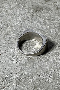 925 SILVER RING W/14K GOLD /SILVER [SIZE: 15.5号相当 USED]