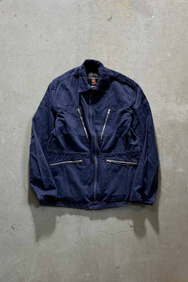 Y2K EARLY 00'S AUTHENTIC GEAR M-69 MILITARY JACKET / NAVY [SIZE: L DEADSTOCK/NOS]