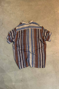 70'S S/S STRIPE PAJAMA SHIRT / MULTI [SIZE: L USED]