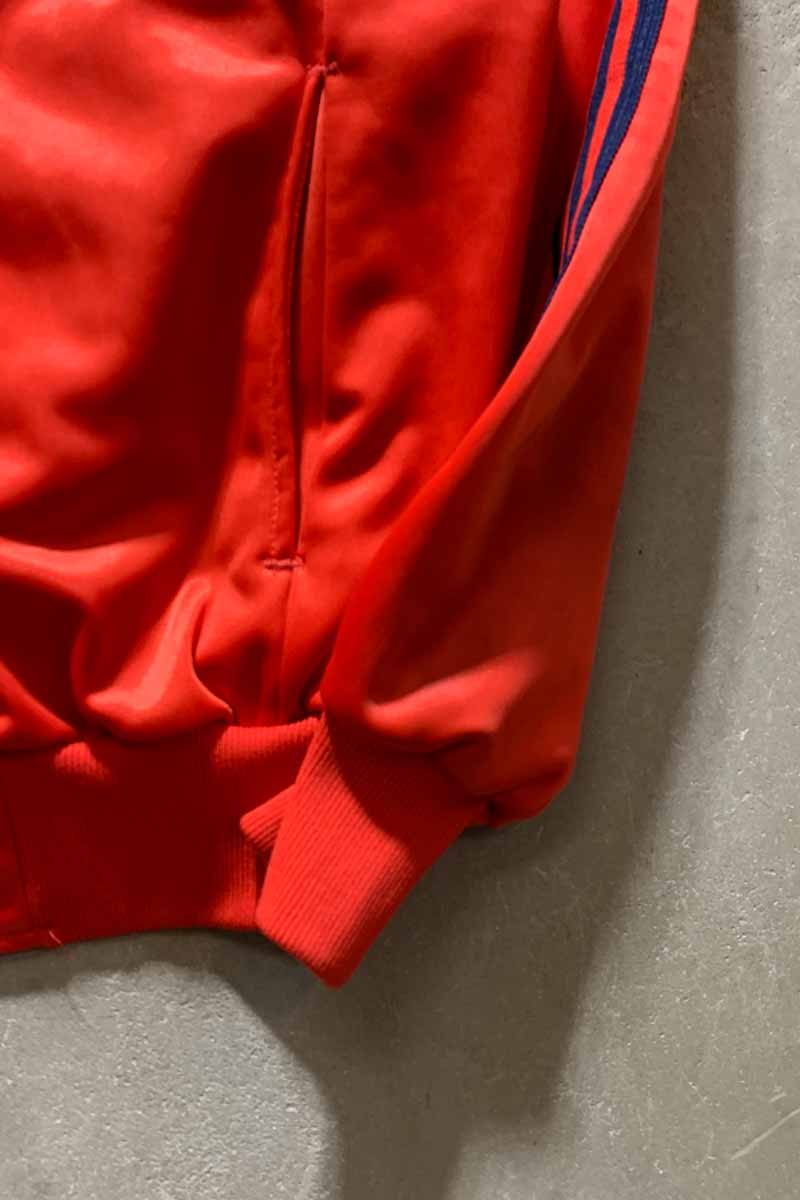 70'S SNAP BOTTON TRACK JACKET / RED [SIZE: L USED]