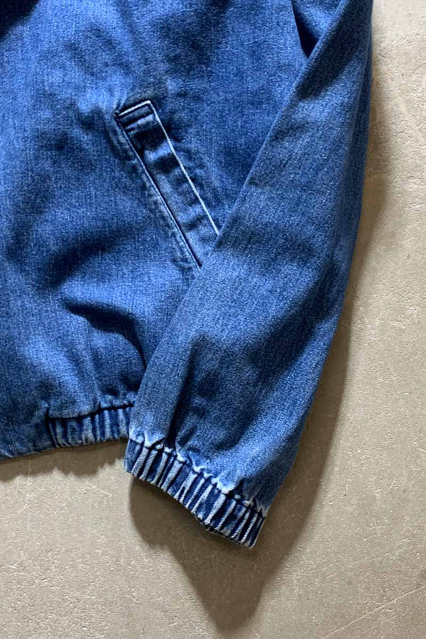 MADE IN USA 80'S ZIP UP DENIM JACKET / BLUE [SIZE: XL USED]