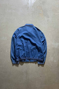 MADE IN USA 80'S ZIP UP DENIM JACKET / BLUE [SIZE: XL USED]