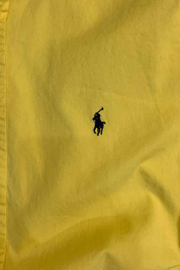 90's S/S B.D. COTTON TWILL BLAKE SHIRT / YELLOW [SIZE: L USED]