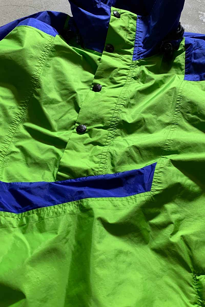 MADE IN USA 90'S GORE-TEX HALF ZIP PULLOVER MOUNTAIN PARKA / GREEN US-market product [SIZE: M USED]