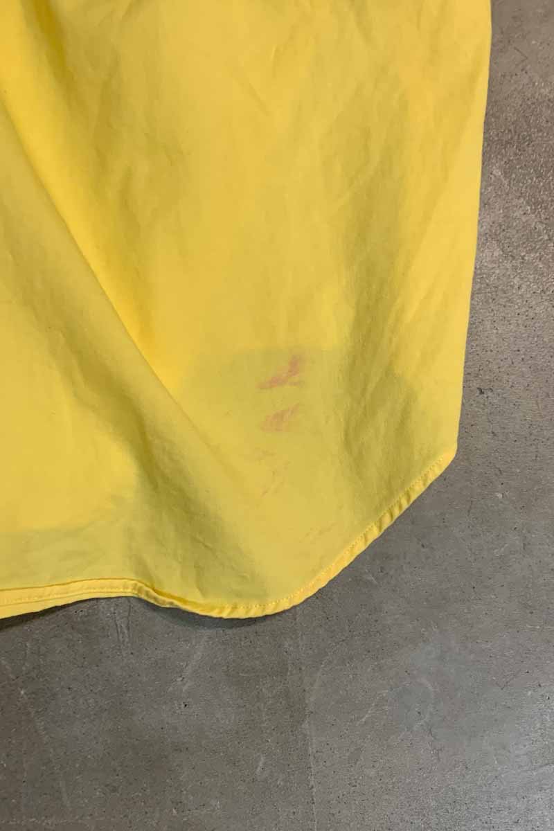 90's S/S B.D. COTTON TWILL BLAKE SHIRT / YELLOW [SIZE: L USED]
