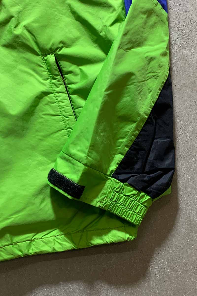 MADE IN USA 90'S GORE-TEX HALF ZIP PULLOVER MOUNTAIN PARKA / GREEN US-market product [SIZE: M USED]